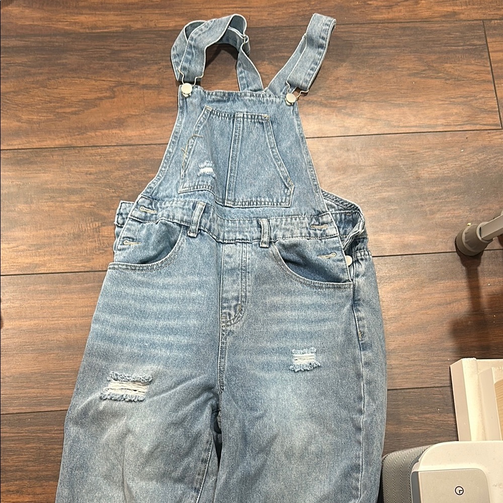 Stylish Blue Denim Overalls